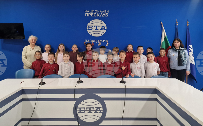 Национален пресклуб на БТА Пазарджик - ученици - посещение