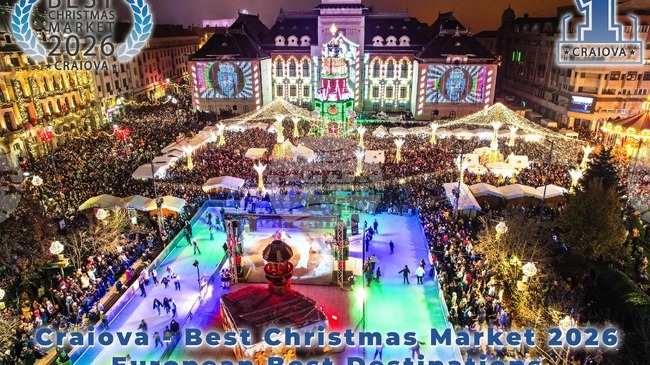 Аджерпрес: Крайова зае първо място в конкурс за най-красив коледен базар в Европа