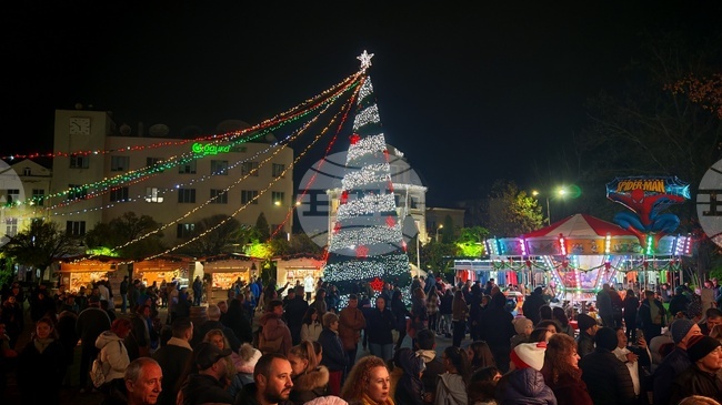 В Севлиево включиха празничното осветление на града и елхата, бе открит и коледен базар