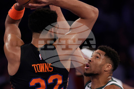 Bucks Knicks Basketball