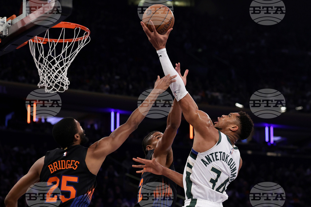 Bucks Knicks Basketball