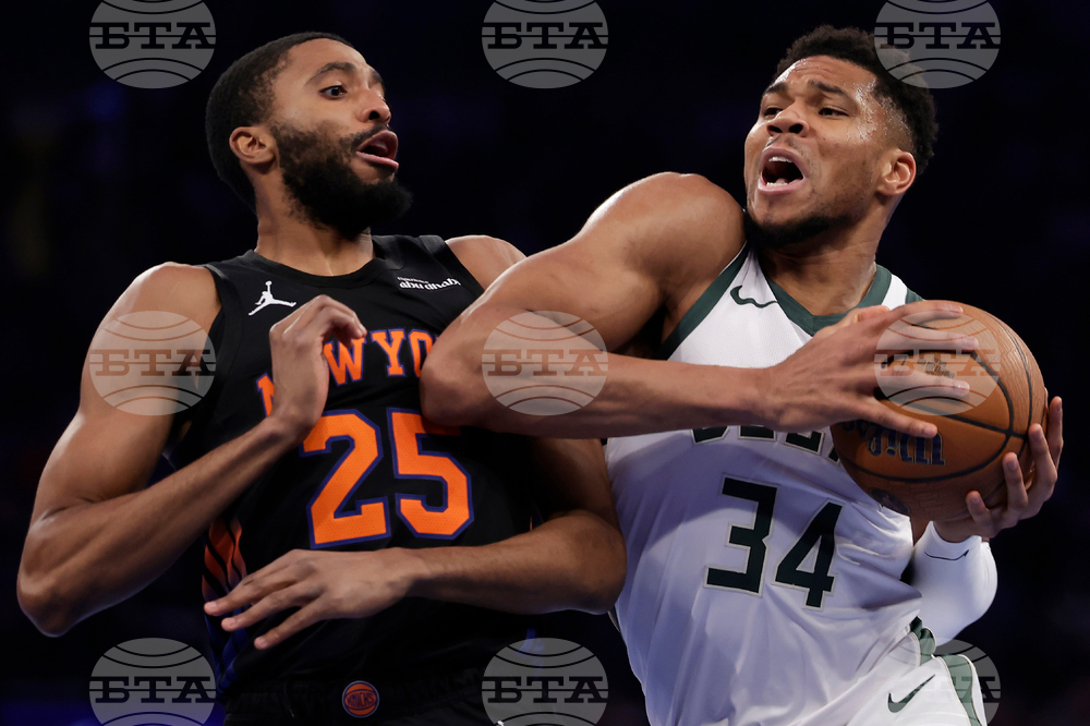 Bucks Knicks Basketball