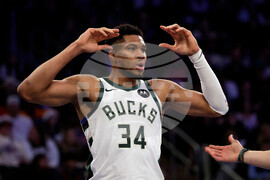 Bucks Knicks Basketball
