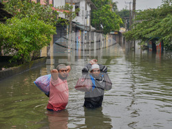 APTOPIX Sri Lanka Extreme Weather