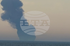 Танкер, Черно море, пожар, експлозия, Русия, 28.11.2025 г., снимка: Анадолската агенция