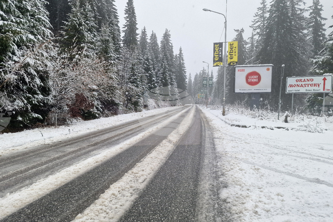Сняг вали по високите части в Родопите