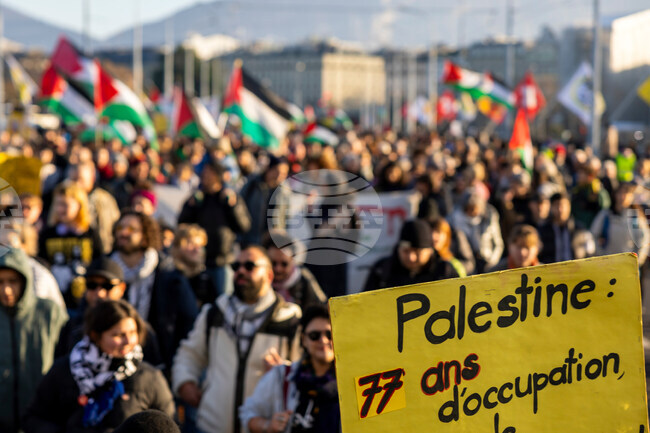 SWITZERLAND PRO PALESTINIAN DEMO