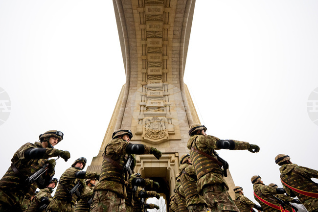 APTOPIX Romania National Day Rehearsal