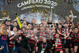 APTOPIX Peru Brazil Copa Libertadores Soccer