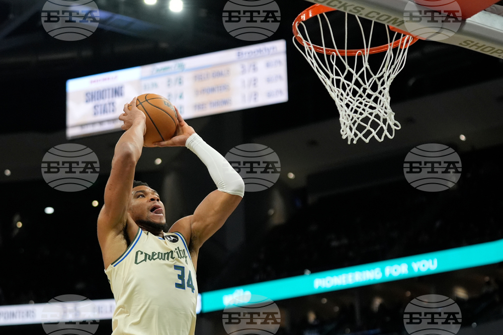 Nets Bucks Basketball