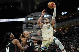 Nets Bucks Basketball