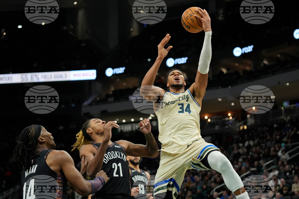 Nets Bucks Basketball