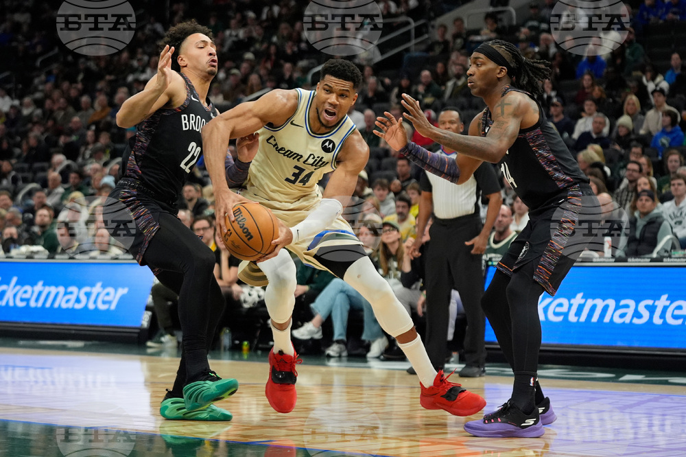 Nets Bucks Basketball