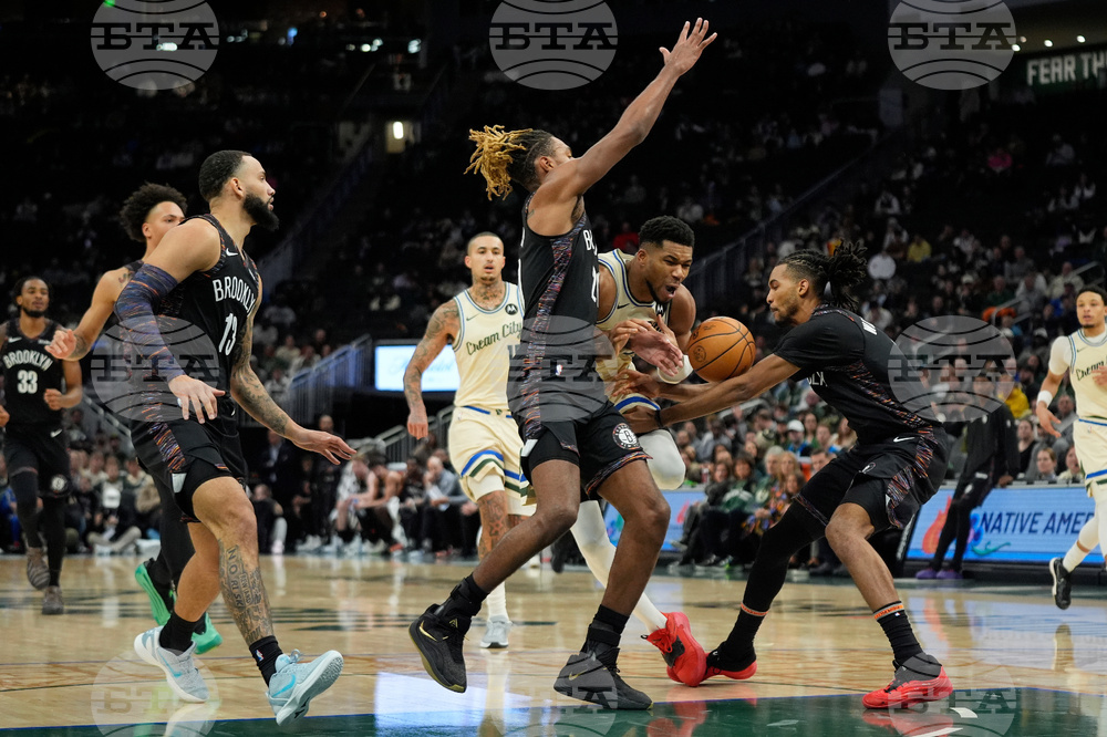 Nets Bucks Basketball