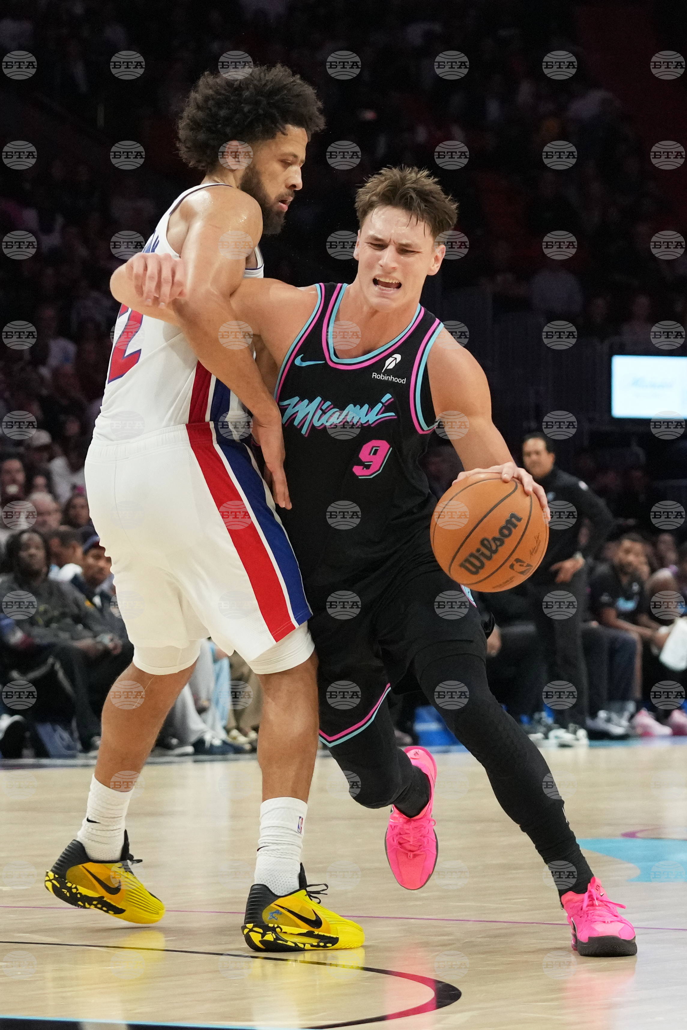 Pistons Heat Basketball