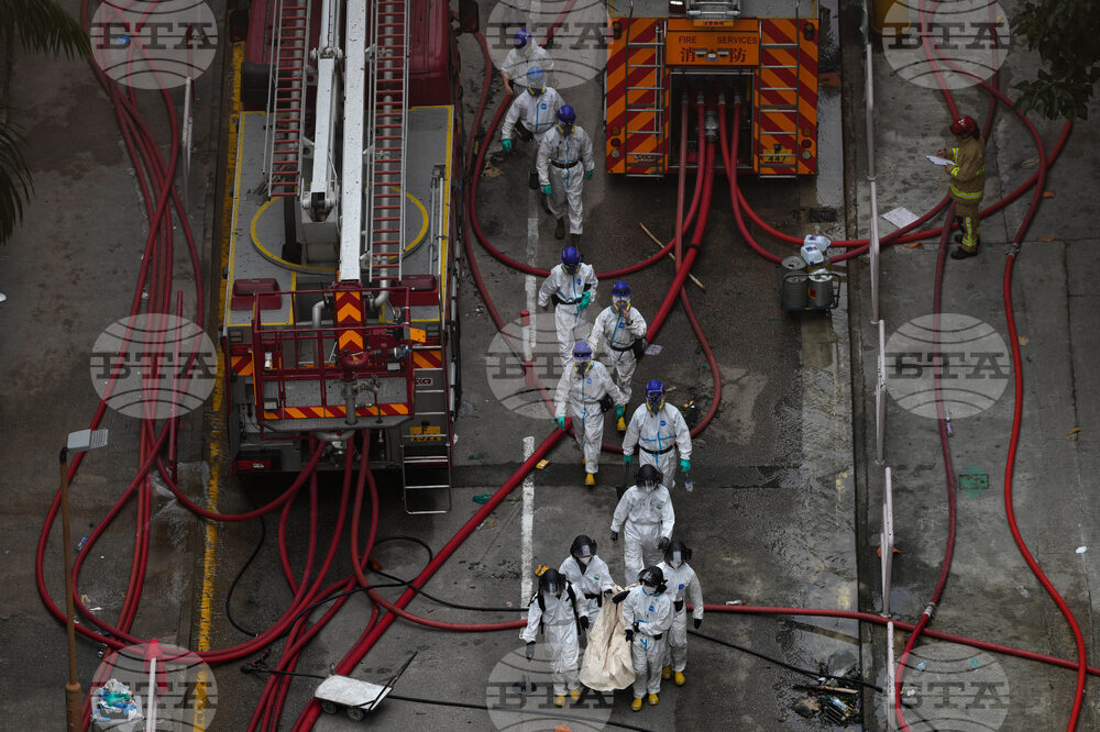 APTOPIX Hong Kong Fire