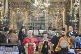 Турция - Истанбул - Папа Лъв XIV и Вселенски патриарх Вартоломей - литургия