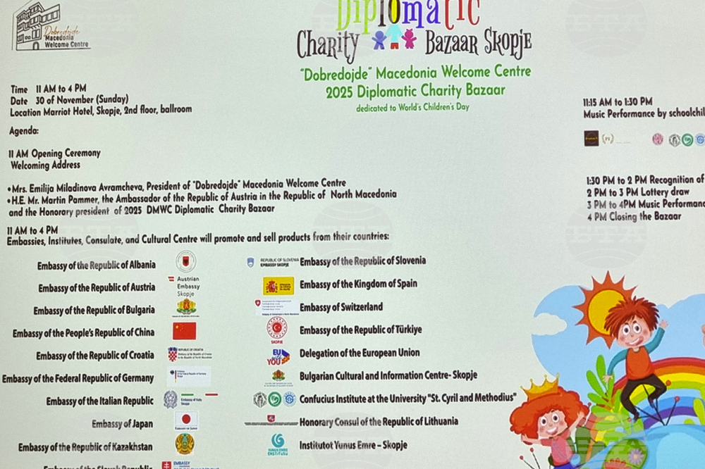 Република Северна Македония - Дипломатически благотворителен базар