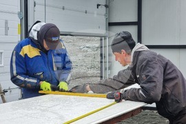 Ден 69 - В българската антарктическа база „Св. Климент Охридски“ беше изградена постройка за съхранение на техника