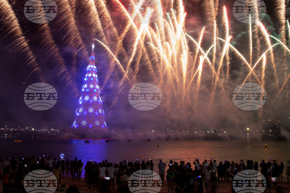APTOPIX Brazil Christmas Tree