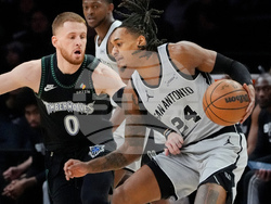 Spurs Timberwolves Basketball