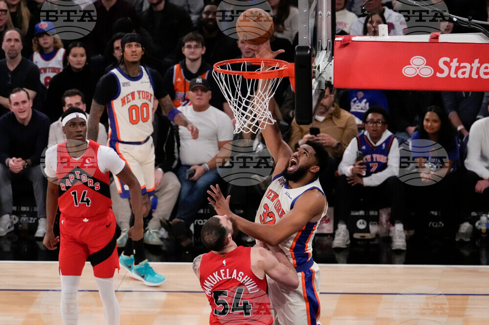 Raptors Knicks Basketball