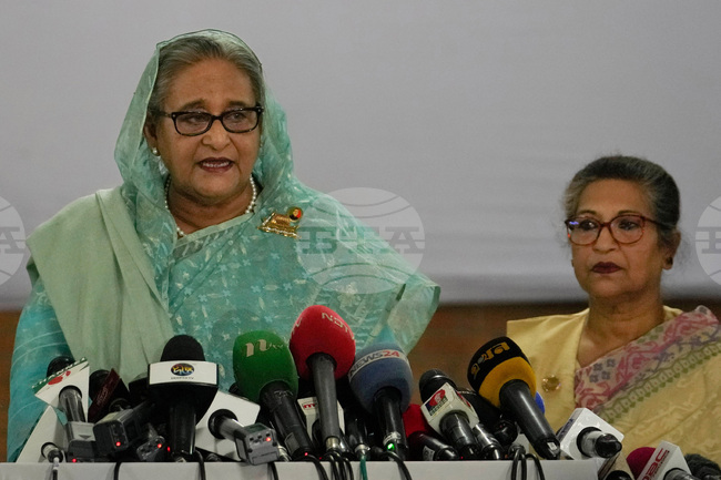 Бившата министър-председателка на Бангладеш Хасина и нейната племенница са признати за виновни за корупция