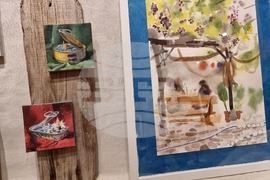 Варна - школа „Дедал“ - изложба - пленер „Море в ремонт“