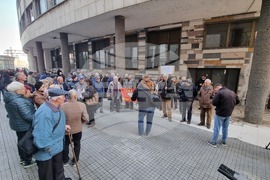 Скопие - пенсионери - протест