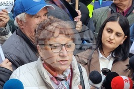 Скопие - пенсионери - протест