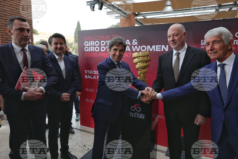 Bulgarian Delegation Arrives for Presentation of Giro d’Italia Route