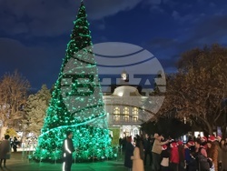 Пловдив  - коледни светлини - тържествено запалване