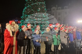 Пловдив  - коледни светлини - тържествено запалване
