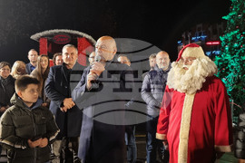 Пловдив  - коледни светлини - тържествено запалване