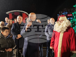 Пловдив  - коледни светлини - тържествено запалване