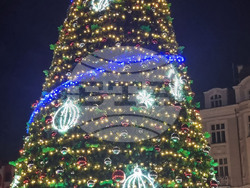 Пловдив  - коледни светлини - тържествено запалване