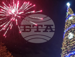 Пловдив  - коледни светлини - тържествено запалване