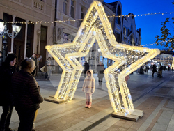 Видин - коледна елха - светлини - тържествено запалване