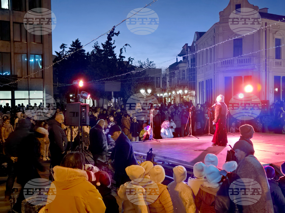 Видин - коледна елха - светлини - тържествено запалване