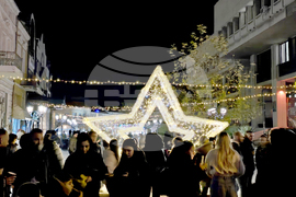 Видин - коледна елха - светлини - тържествено запалване