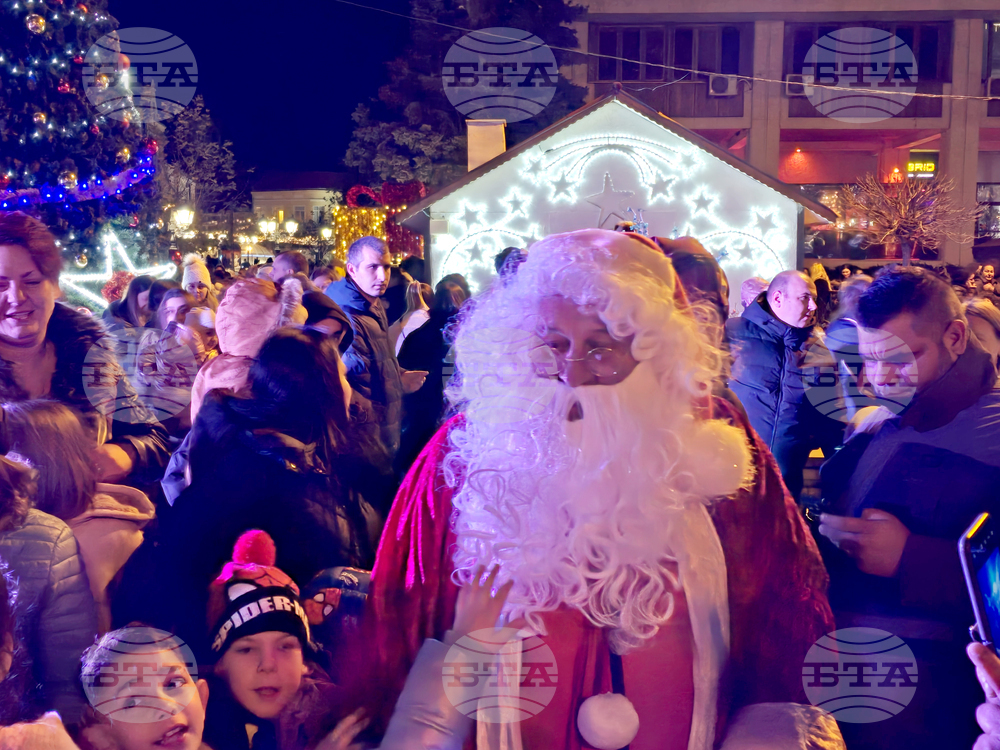 Видин - коледна елха - светлини - тържествено запалване