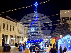Видин - коледна елха - светлини - тържествено запалване