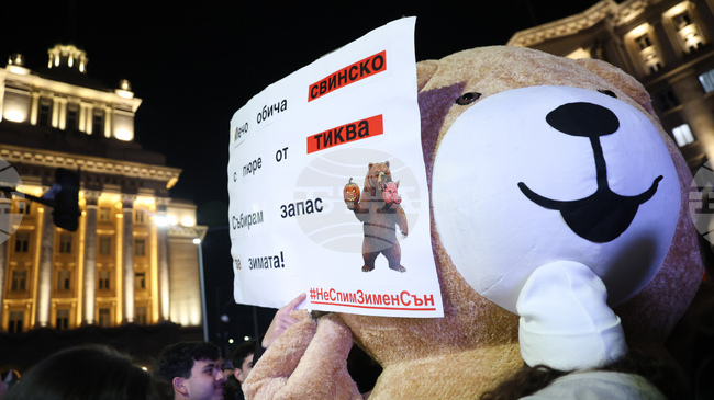 Протестът пред Народното събрание продължава