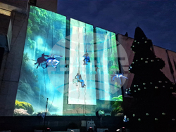 Велико Търново - въздушно-акробатично шоу - светване на коледните светлини