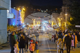 Велико Търново - въздушно-акробатично шоу - светване на коледните светлини