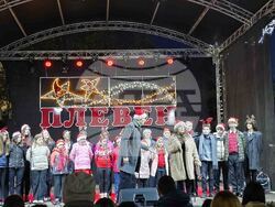 Плевен -  коледна елха - светлини