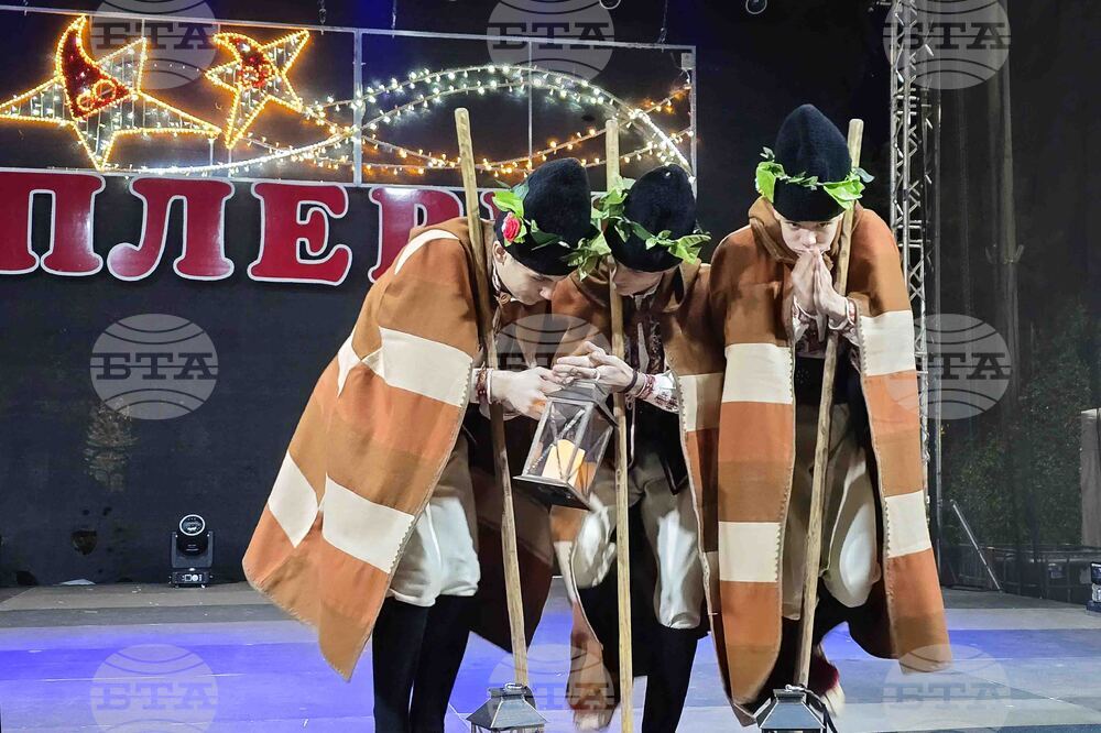 Плевен -  коледна елха - светлини