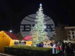 Плевен -  коледна елха - светлини