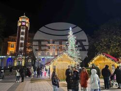 Плевен -  коледна елха - светлини