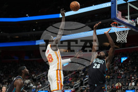 Hawks Pistons Basketball